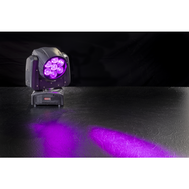 SOUNDSATION  LED WASH MOVING HEAD WITH ZOOM  MOOD 715Z WASH 7 X 15 W