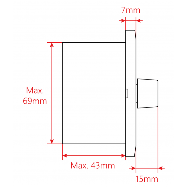 Attenuatore di volume da 60W per diffusori a 70-100V, 11 posizioni + Off, con linea aux. e comando di allarme a 24V