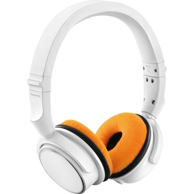 Earpad Set VELOUR for Pioneer HDJ-S7 - tangerine