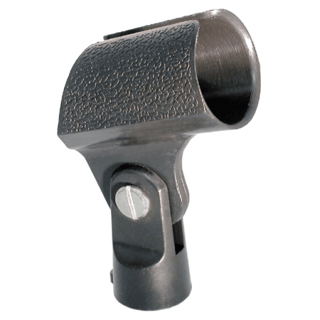 Microphone holder in ABS for medium sized microphones