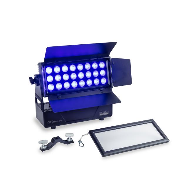 Proiettore waterproof Moodwave 24 pro con 24 LED da 20W RGBW