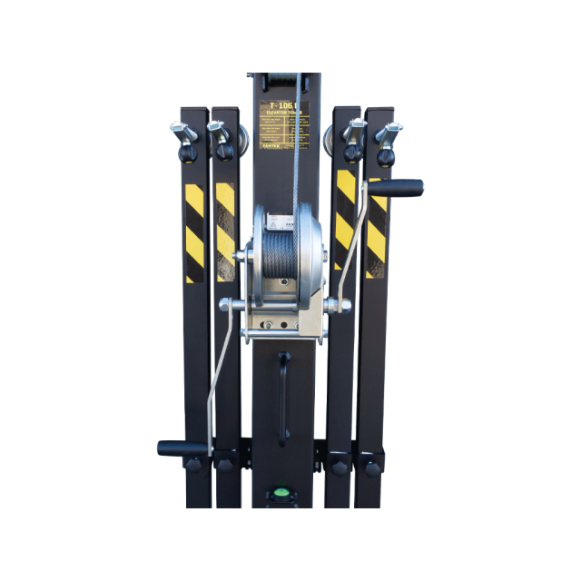TOP LOAD TOWER  6,4M. HEIGHT.225 KG. BLACK. DIN