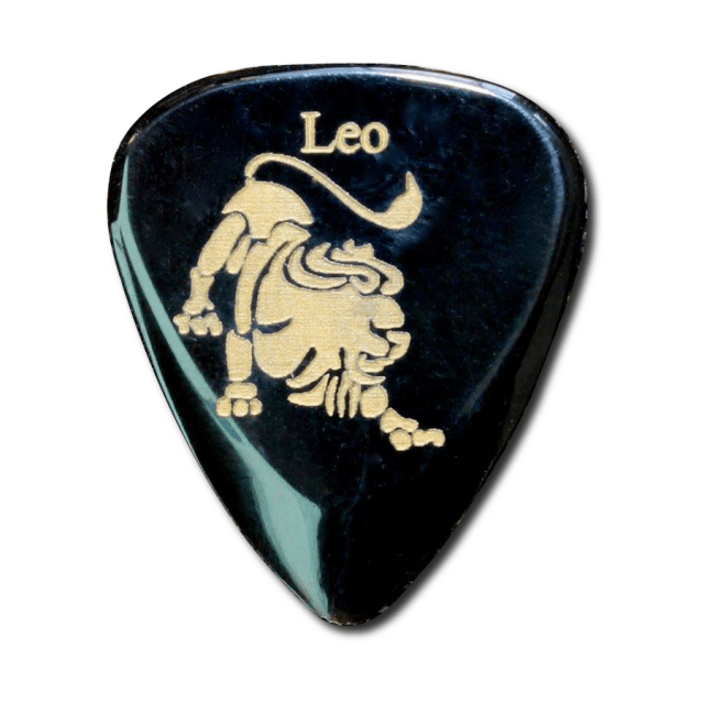 1 Plettro con segno zodiacale "Leone"