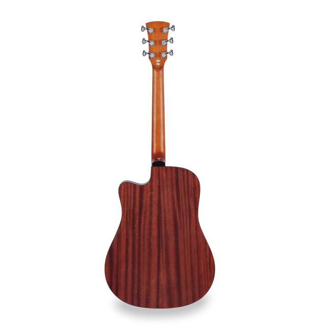 Chitarra acustica dreadnought cutaway amplificata con armrest