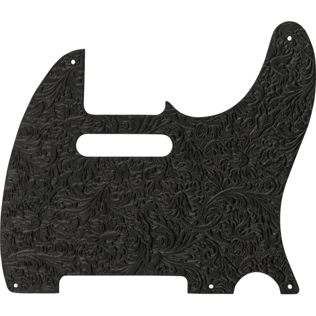 Mascherina Waylon Jennings Leather Pickguard, Black
