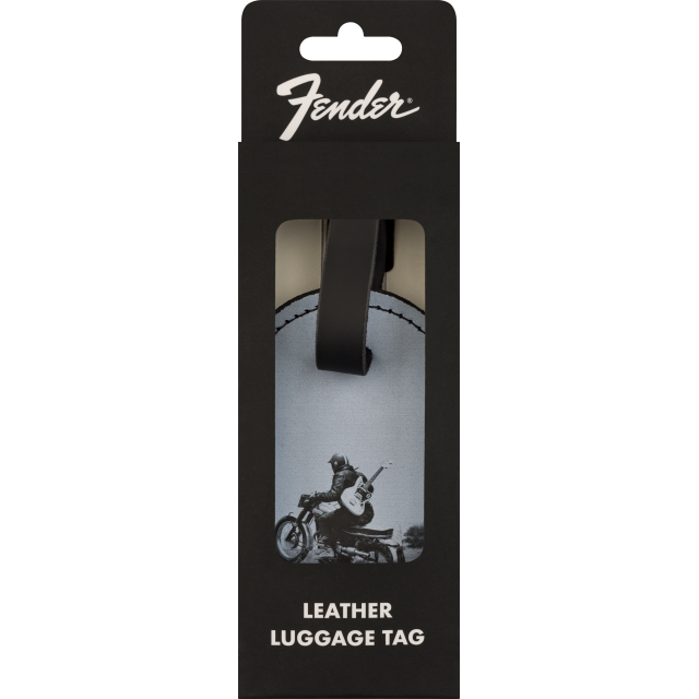 Targetta bagaglio Fender 9106101003  Vintage Ad Luggage Tag, Motorcycle Rider