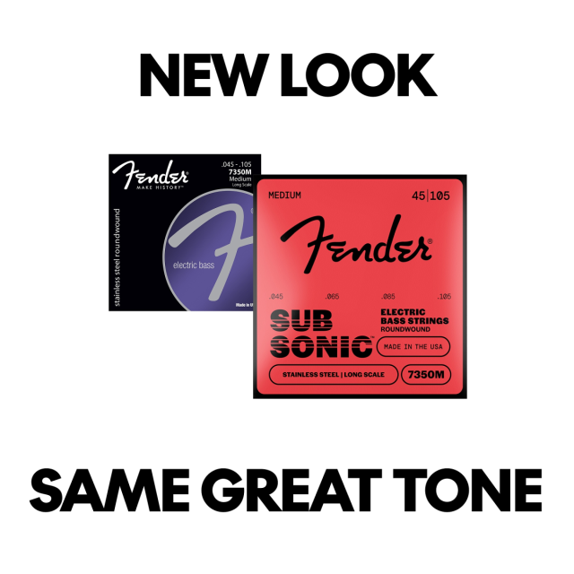 SubSonic™ 7350M Bass Strings, Stainless Steel, Long Scale, Gauges .045-.105, 0737350406