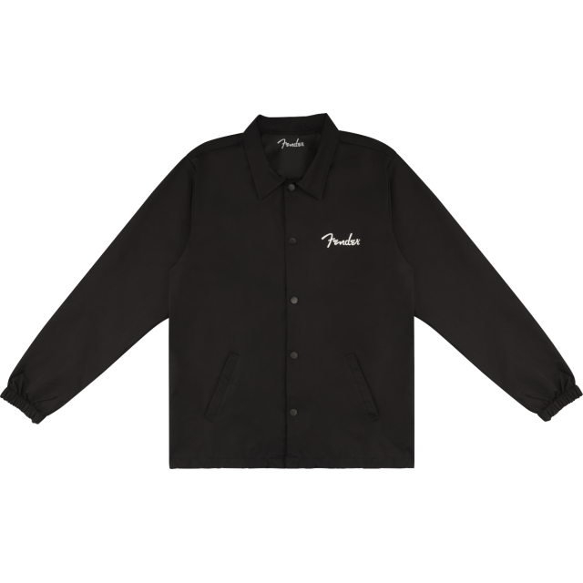 Fender® Spaghetti Logo Coaches Jacket, Black, S