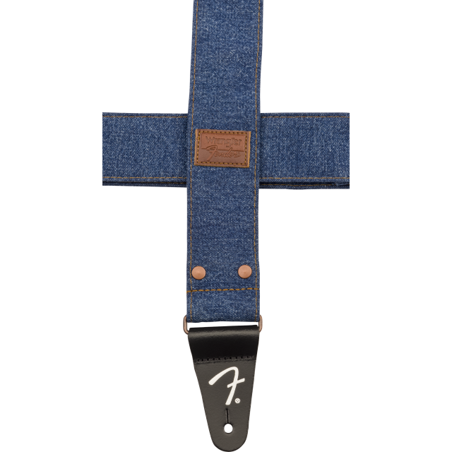 Tracolla in denim rivettato Fender® x Wrangler®, Indigo