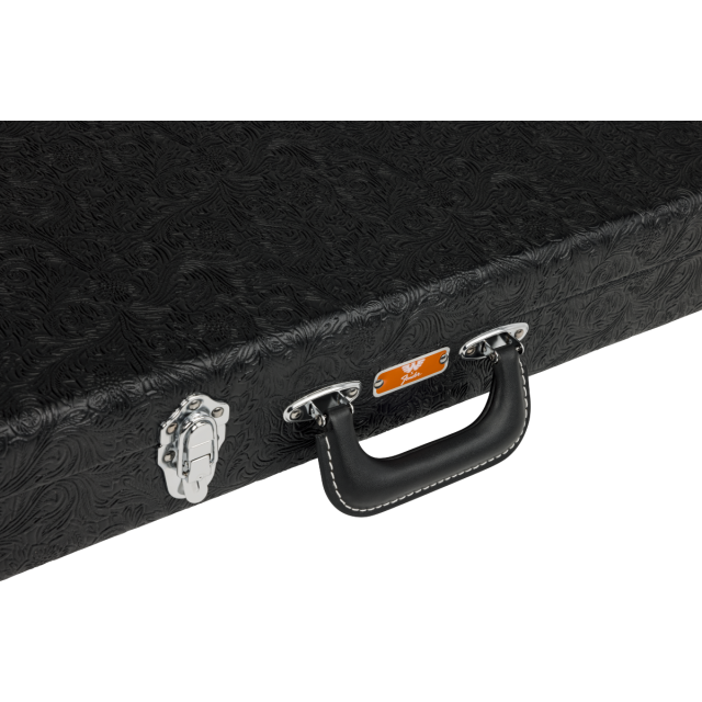 Astuccio Fender  Waylon Jennings Strat/Tele Case, Black Tooled Leather