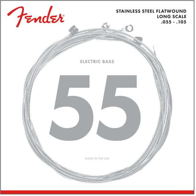 Stainless 9050's Bass Strings Set Stainless Steel Flatwound 9050M .055-.105 Gauges