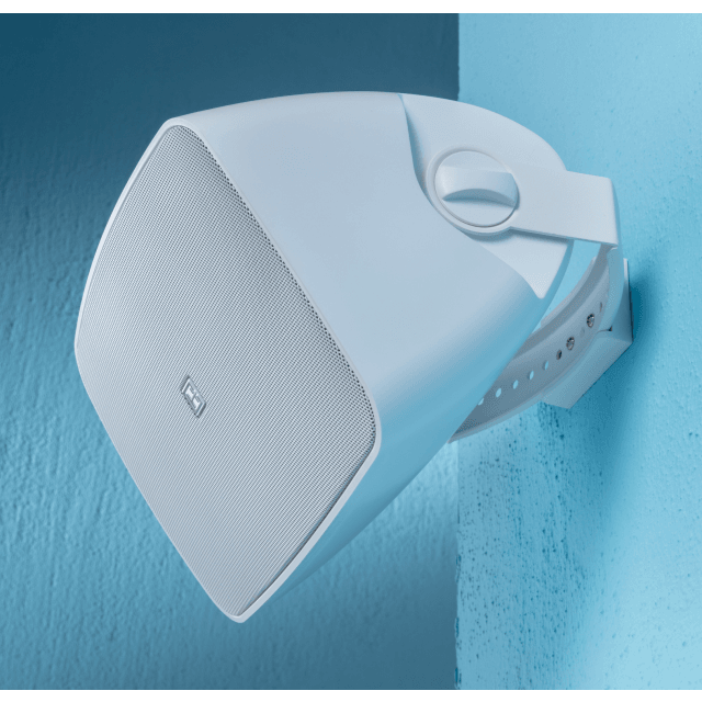 6.5" Waterproof 2-way Passive Wall-Mount Speaker Pair, White