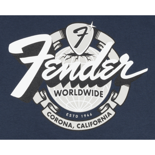Tshirt Fender® World Wide Tee, Vintage Navy, XL 9193822606