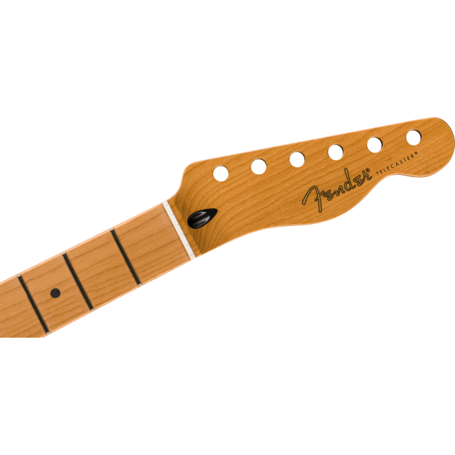 Satin Roasted Maple Telecaster® Neck, 22 Jumbo Frets, 12", Maple, Flat Oval Shape