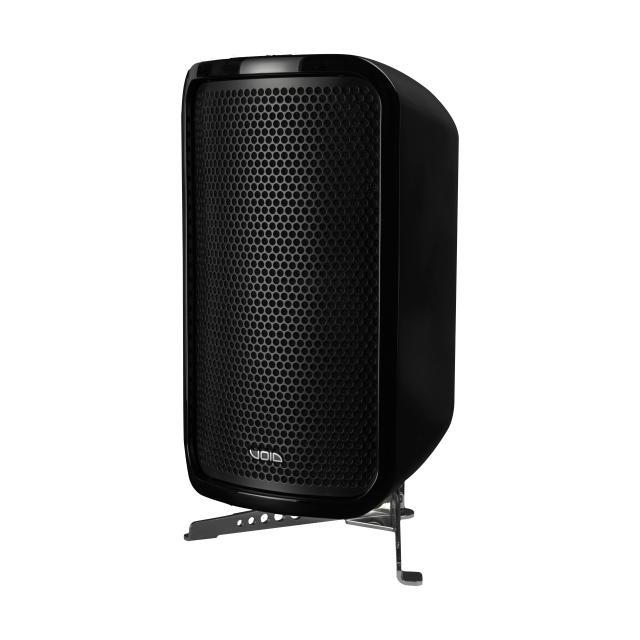 Active reflex subwoofer with dual 8” woofers and amplifier module, 600 W, 24-bit DSP, IP-rated (black)