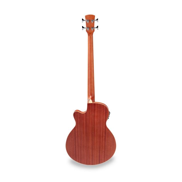 Cutaway acoustic bass with preamp