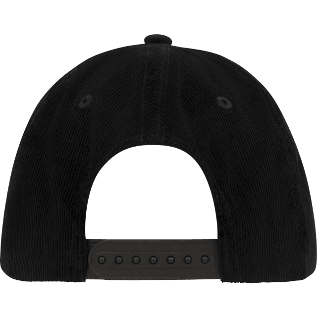 Fender® Gold Spaghetti Logo Corduroy Baseball Hat, Black, One Size