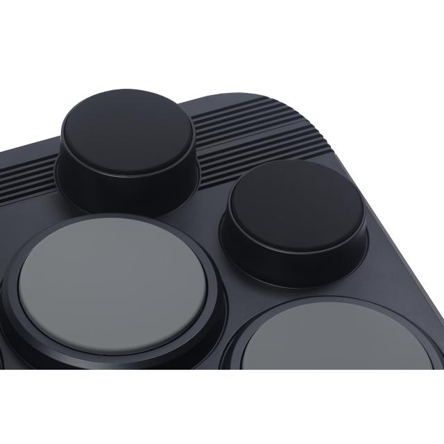 Drum kit portatile con 8 pad in gomma sensibili al tocco e 2 pedali