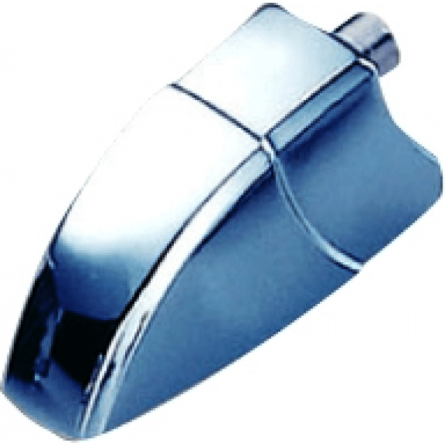 Blocchetto "Duotone" per grancassa - Cromato