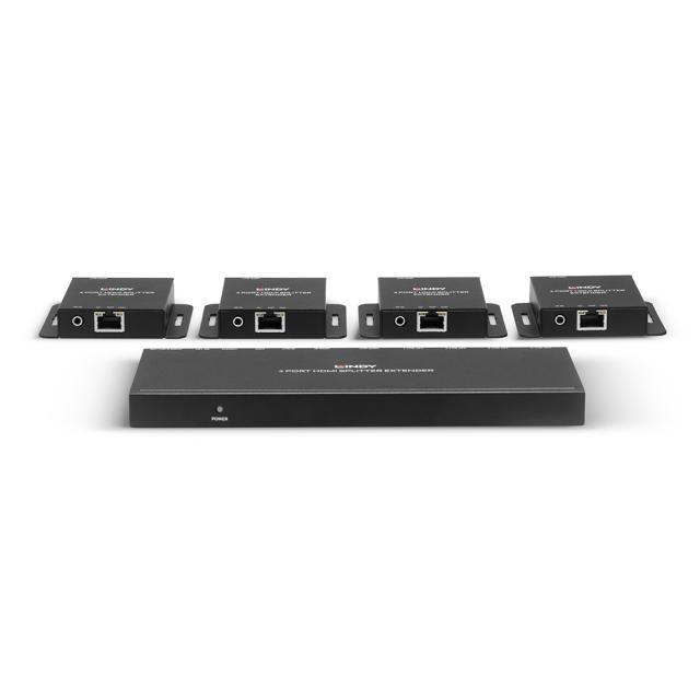 4 Port 4K30 HDMI & IR Cat.6 Extender Splitter, 70m
