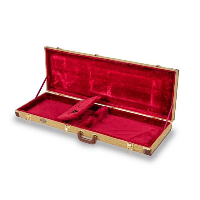 Tweed Vintage style hardcase for electric guitar