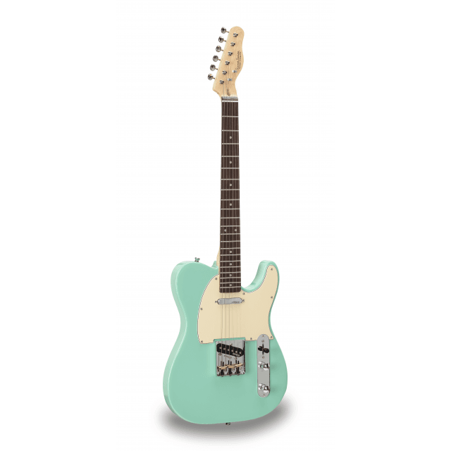 Cutaway electric guitar with 1 single coil and 1 lipstick pickup (equipped by Wilkinson®)