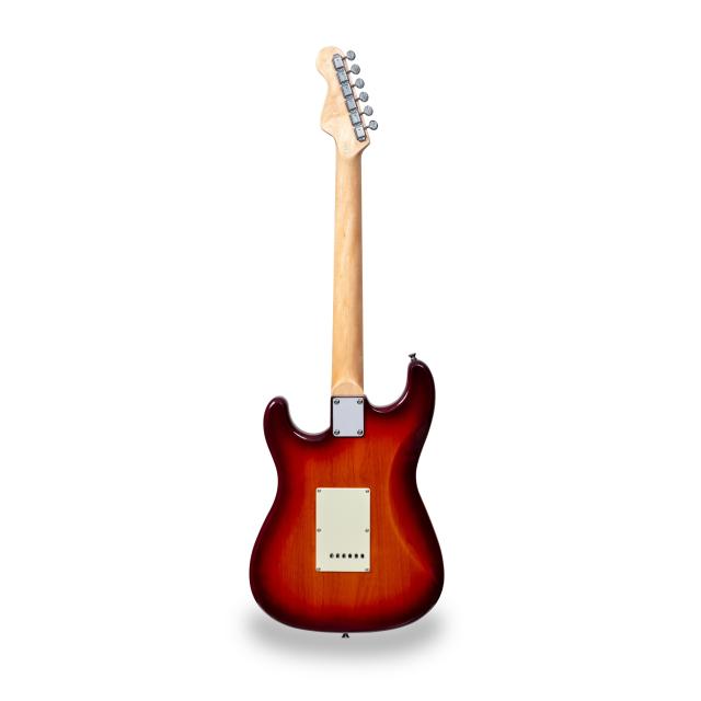 Chitarra elettrica double cutaway con 3 single coil e meccaniche vintage (equipaggiata Wilkinson)