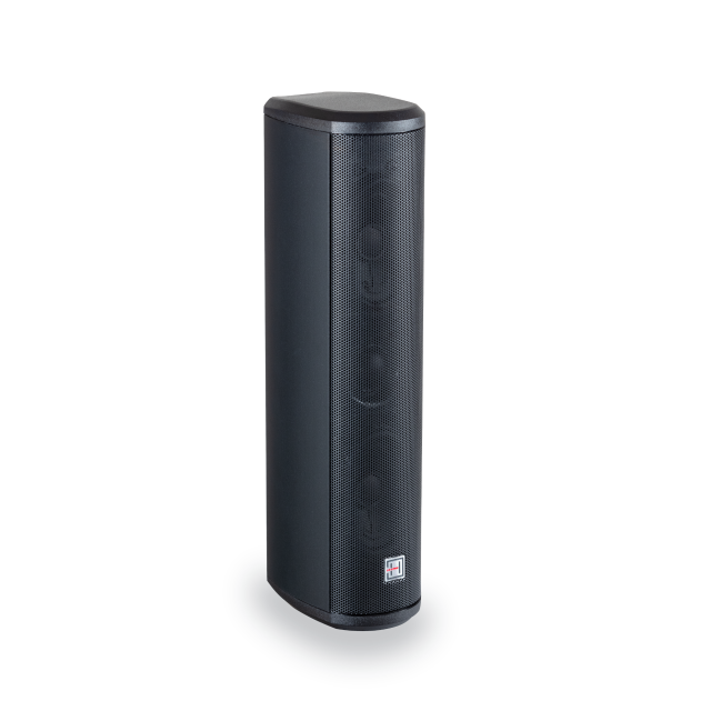 Diffusore a colonna sottile a 2 vie IP66 da 50 W, nero