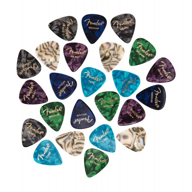 351 Plettri Shape Premium - Confezione da 24 pezzi, multicolore