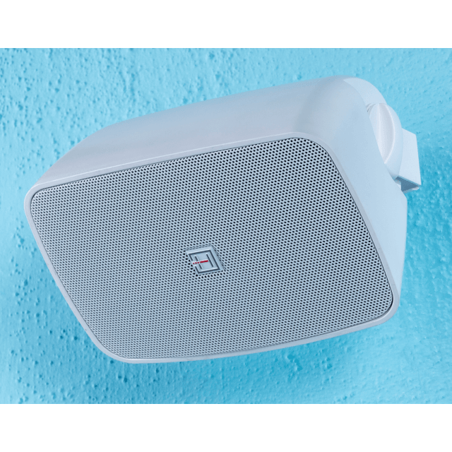 4" Waterproof 2-way Passive Wall-Mount Speaker Pair, White