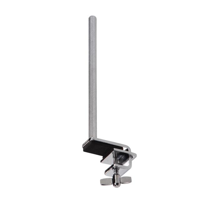 Cowbell stand with bassdrum hoop clamp