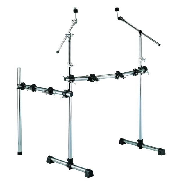 Standard drum rack with T style leg system and additional side arm