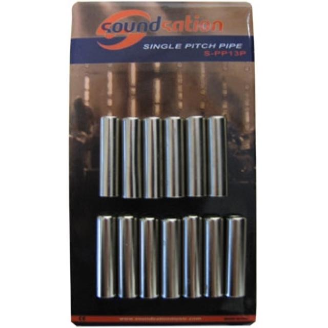 Metal pitch pipe set (13 pcs)