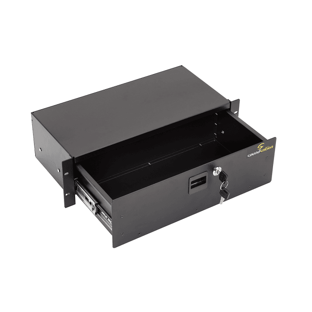 Rack drawer 19" 3U with lock