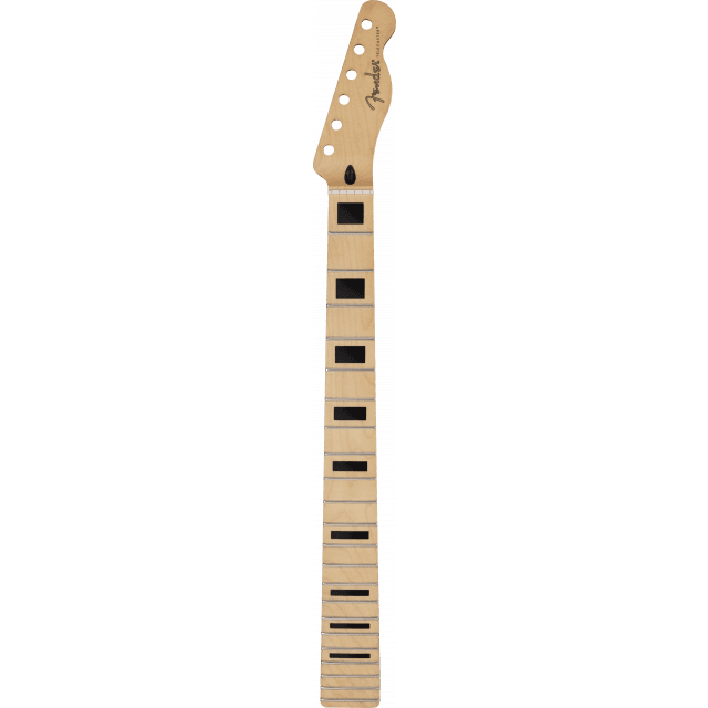 Player series tecaster® neck w/block inlays, 22 medium jumbo frets, maple