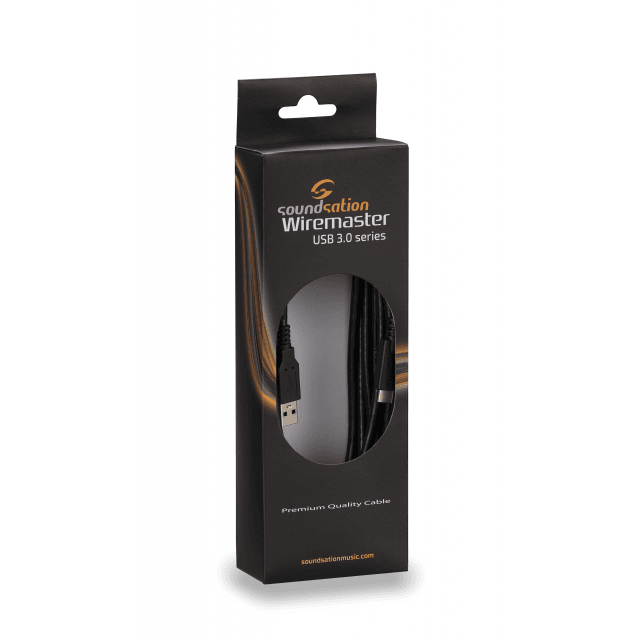 Cavo Wiremaster USB 3.0 (connettore Maschio Tipo-A 3.0 a Maschio Tipo-A 3.0) nero – lungh. 2m