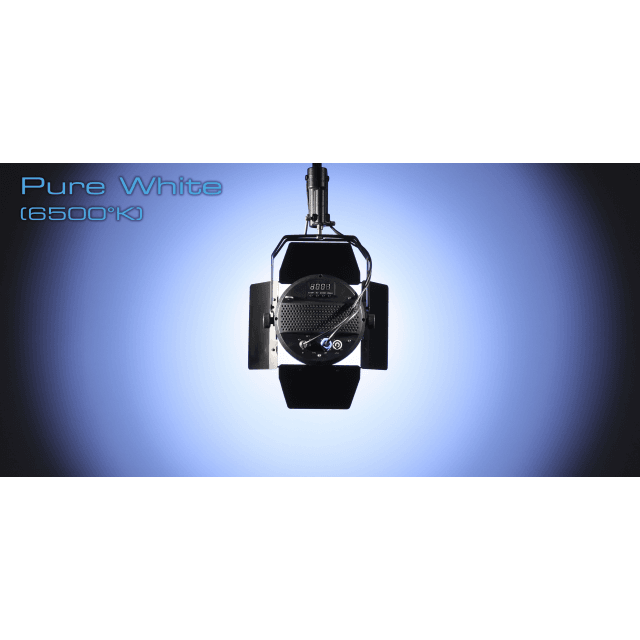 PAR per uso interno a LED da 200W Bianco Caldo + Puro con alette e apertura del fascio a 60°