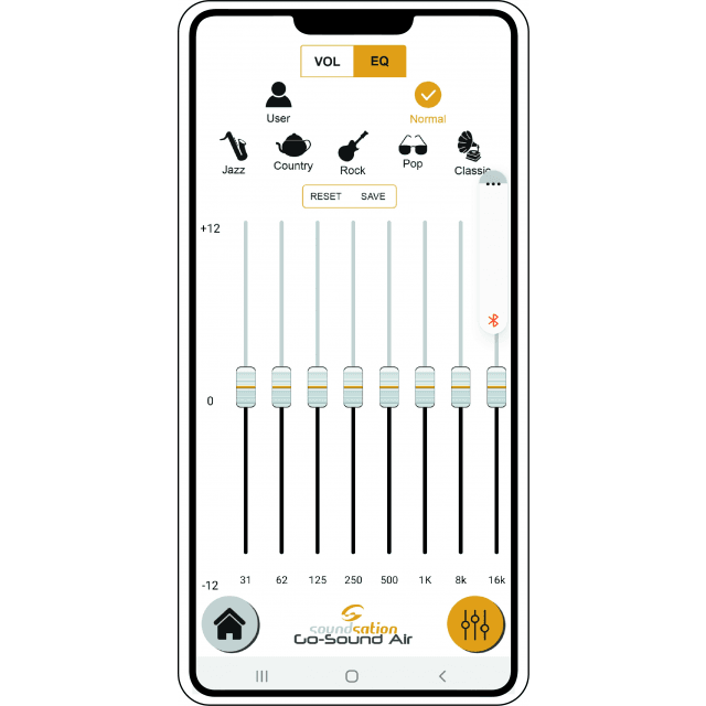 Sistema PA Portatile da 12" con App Go-Sound Air, 2 Radiomicrofoni VHF, Trolley e Batteria