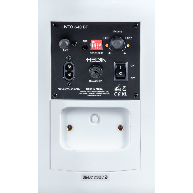 6.5" 2-Way Active Wall-Mount Speaker Pair with BT control, White