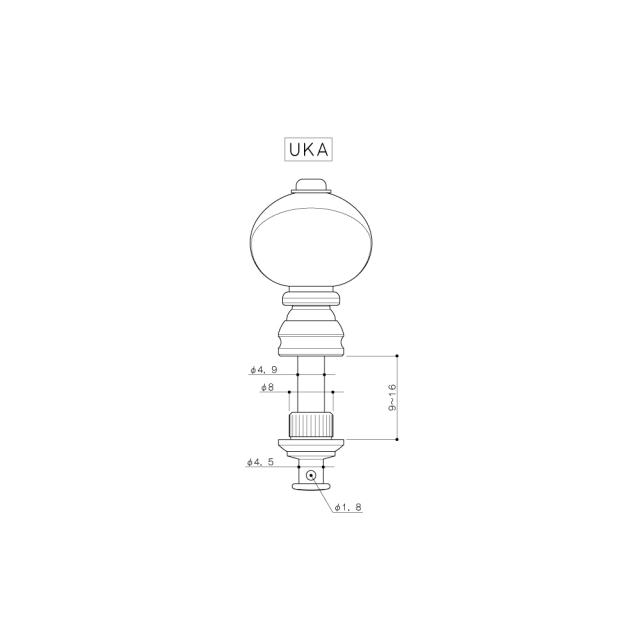 Ukulele Machine Heads Set (Nickel)