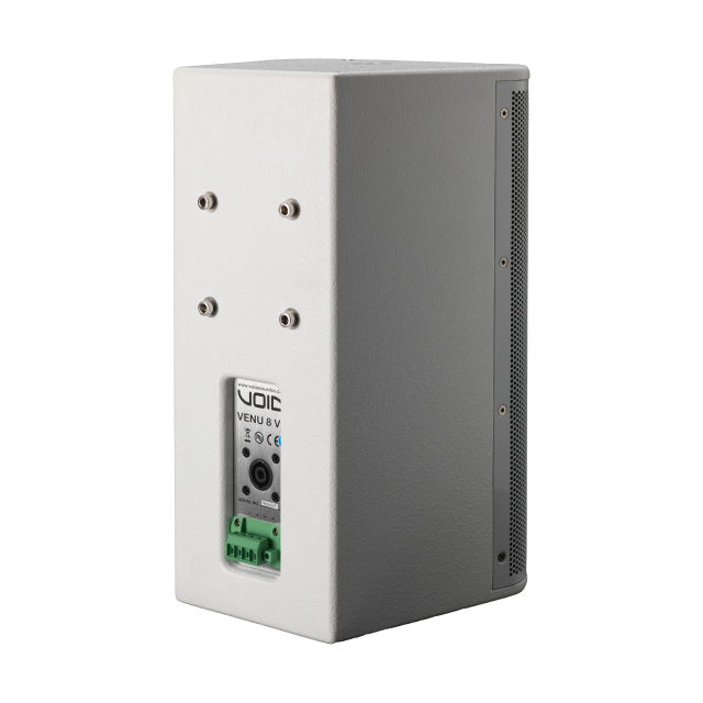 Compact Passive Two-Way 8” Loudspeaker with rotatable asymmetrical horn (white)