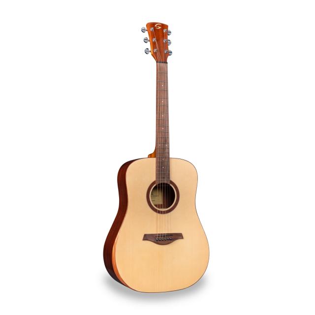 Dreadnought acoustic guitar with mahogany armrest (Glossy version)