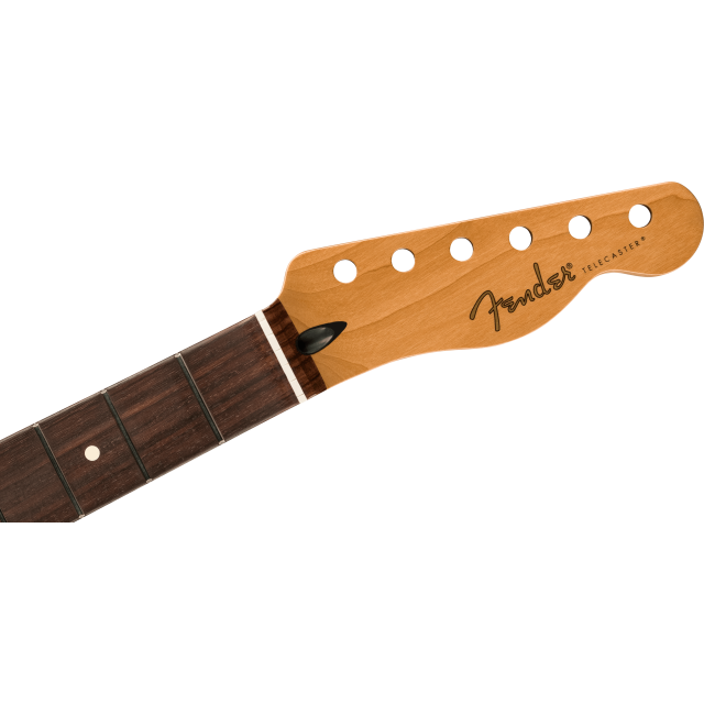 Satin Roasted Maple Telecaster® Neck, 22 Jumbo Frets, 12", Rosewood, Flat Oval Shape