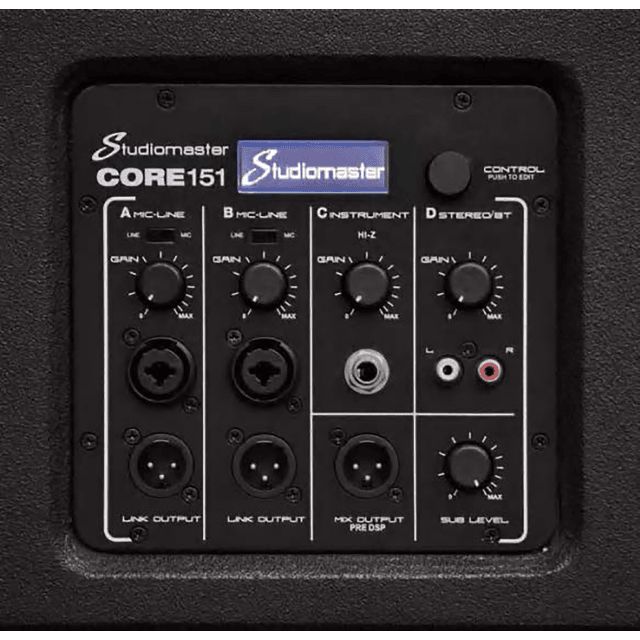 Sistema ad Array Curvo con 3x 5" Full range, 9x 1" Dome Tweeter e Subwoofer Bass-Reflex Attivo da 12"