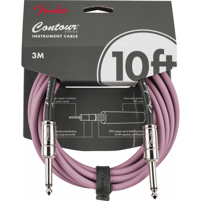 Contour™ 10' instrument Cable, Burgundy Mist