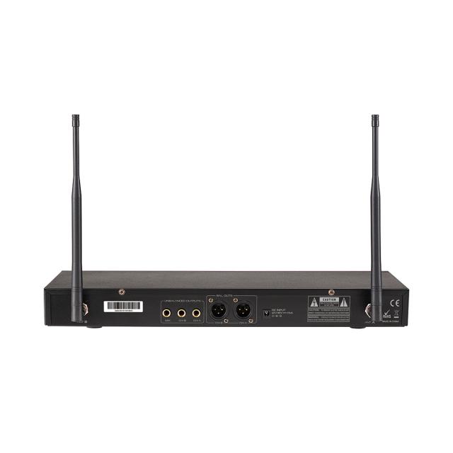 Sistema a Radiomicrofono UHF True Diversity Multicanale Doppio