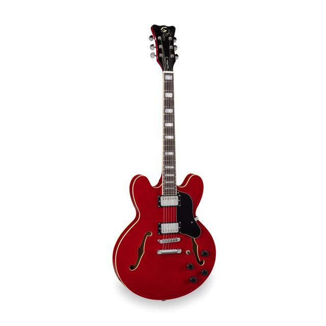 Double cutaway semi-acoustic guitar w/Humbuckers