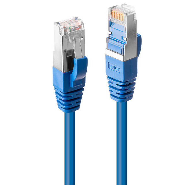 Cavo di Rete Cat.6 S/FTP LSZH Blu, 20m (Testato da Fluke)