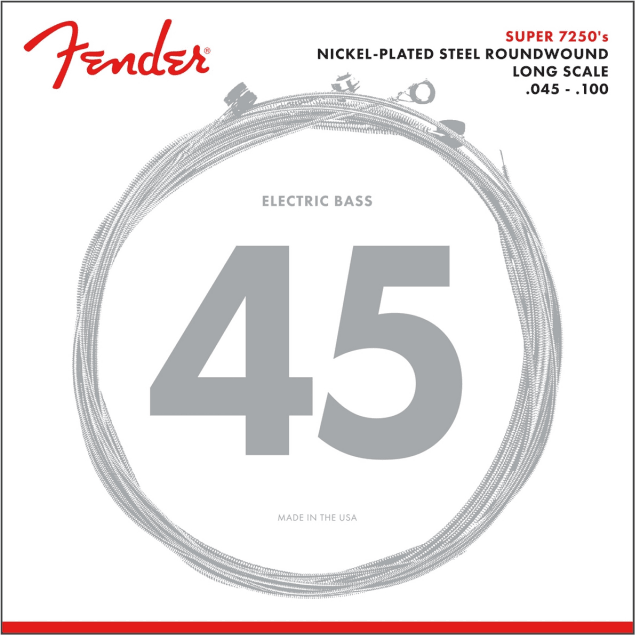7250 Bass Strings Set Nickel Plated Steel Long Scale 7250ML .045-.100 Gauges