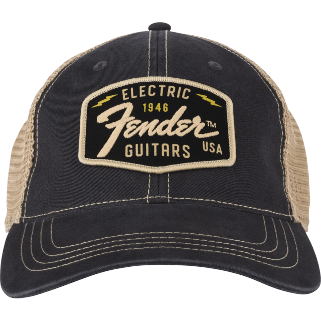 Cappello Fender Transition Logo Patch Hat, Black/Stone One Size